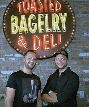 founders and owners of Toasted Bagelry and Deli